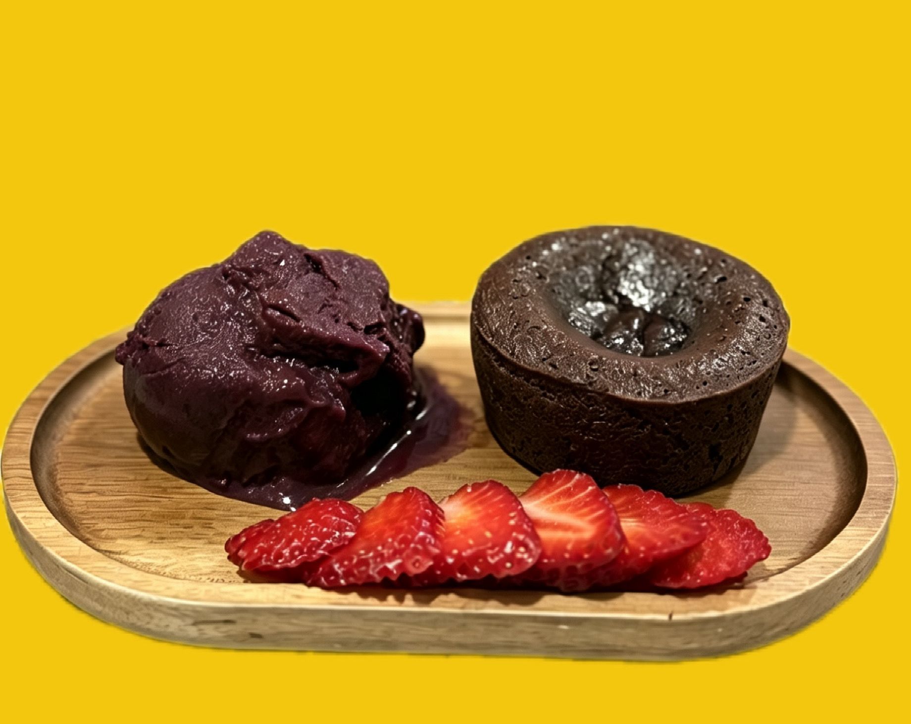 Coulant con açaí